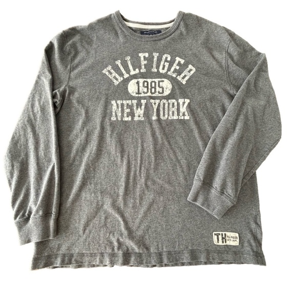 Tommy Hilfiger New York grey sweatshirt Unisex XXL - Picture 3 of 11